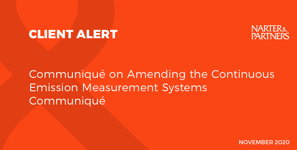 Communiqué on Amending the Continuous Emission Measurement Systems Communiqué